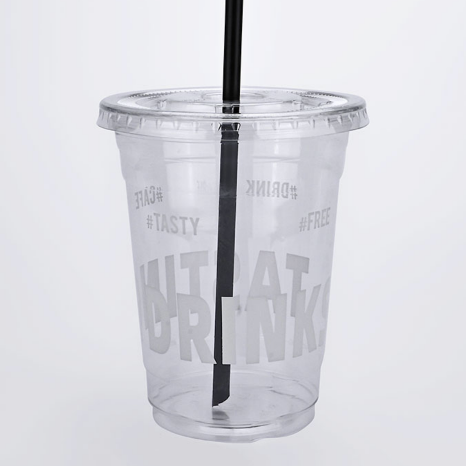 Vaso Transparente Plano - PET Reciclable