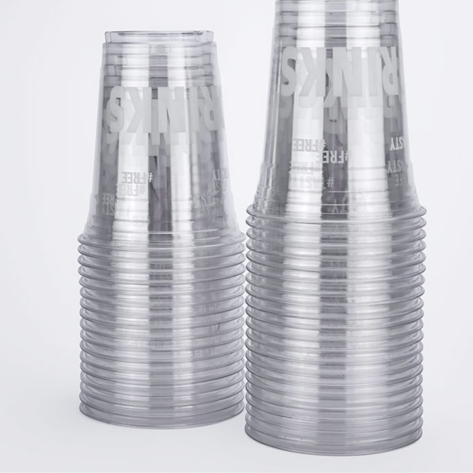 Vaso Transparente Plano - PET Reciclable