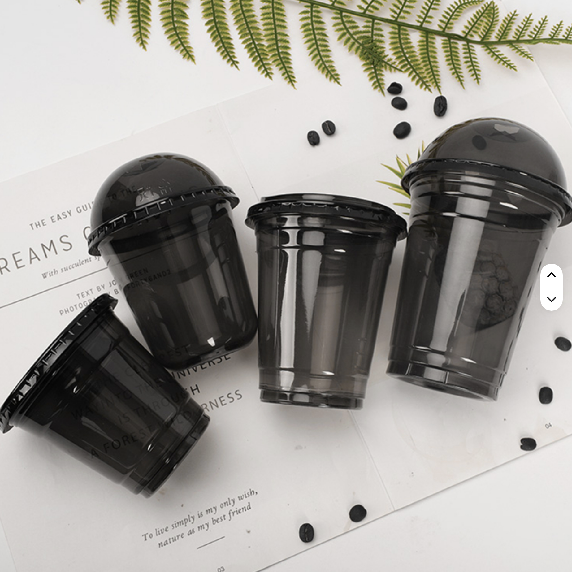 Vasos Negros SipWise - PET Reciclable