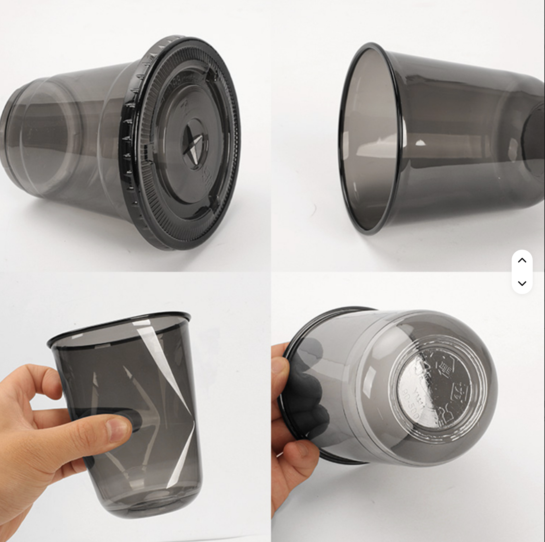Vasos Negros SipWise - PET Reciclable