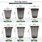 Vasos Negros SipWise - PET Reciclable