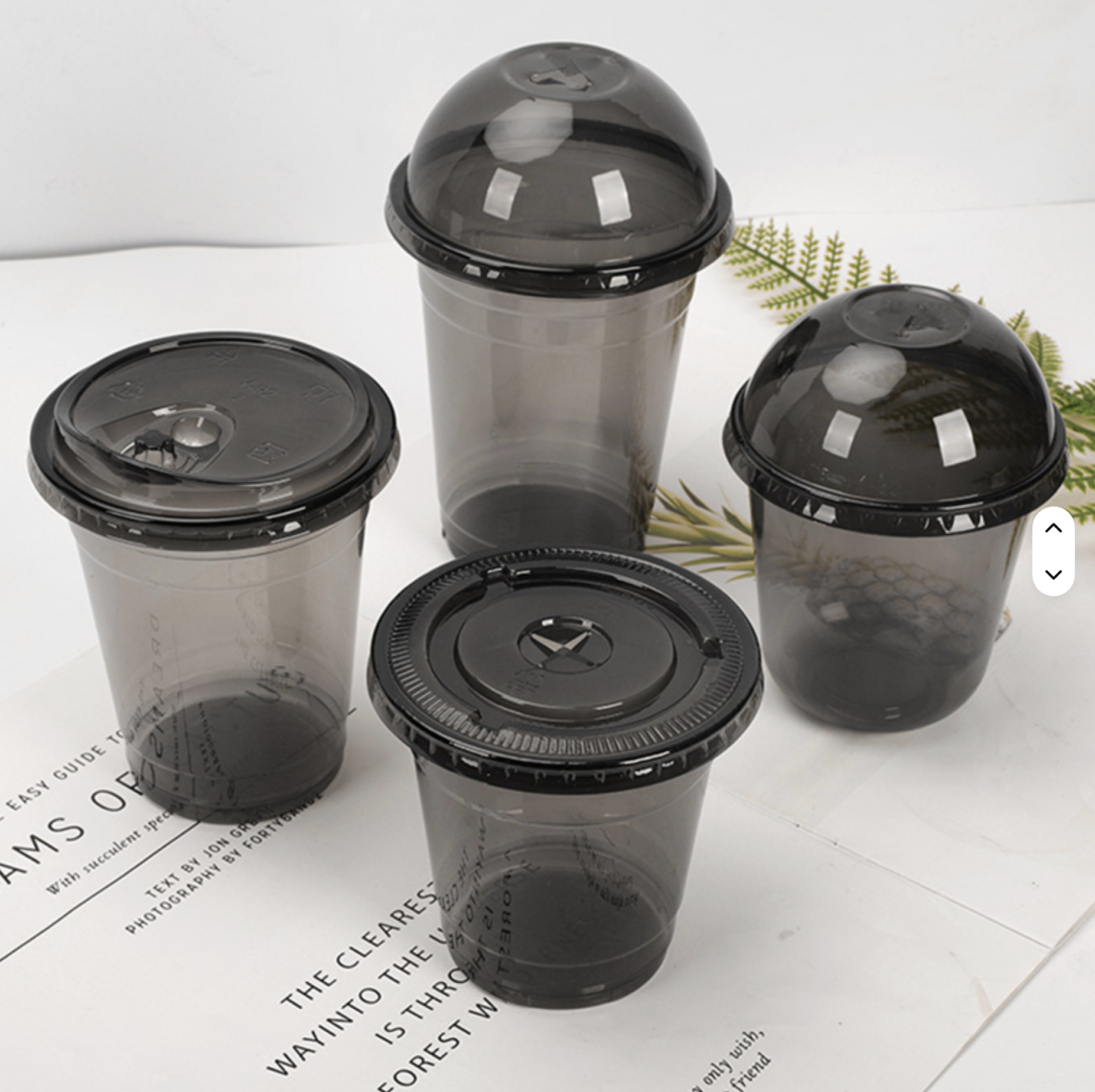 Vasos Negros SipWise - PET Reciclable